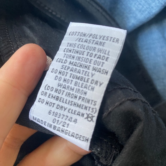 Target 14 Black Skinny Jeans Ankle Length As New - Picture 6 of 6